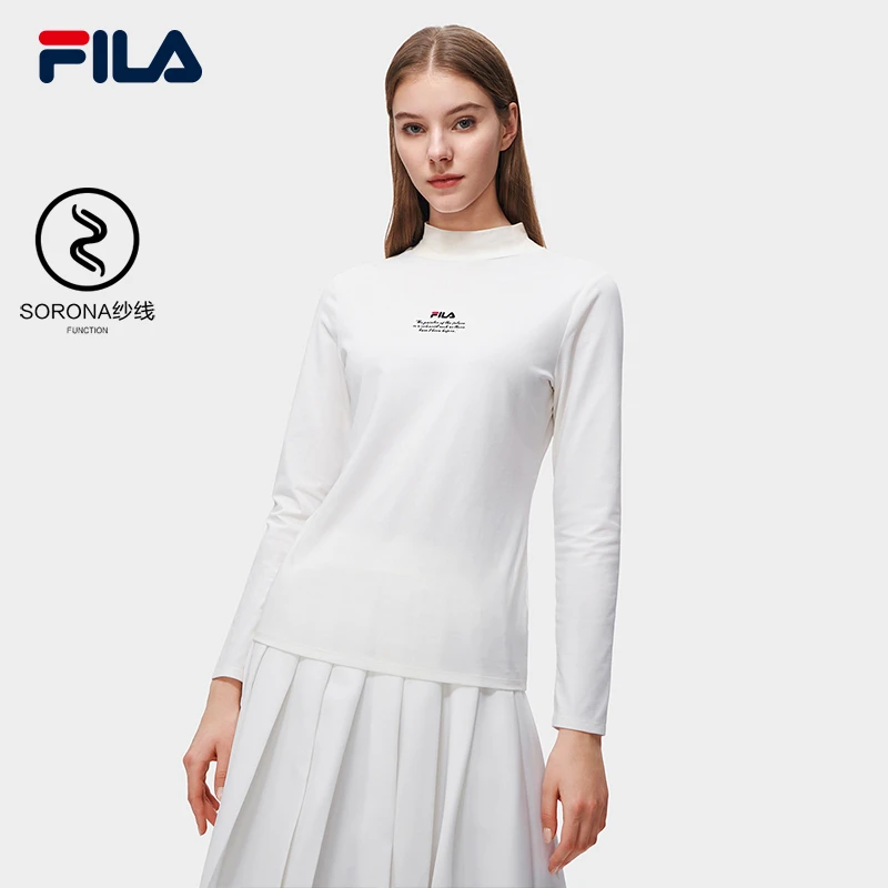 Fila/斐乐女装【舒适亲肤打底衫】打底半高领修身长袖 F11W318205F