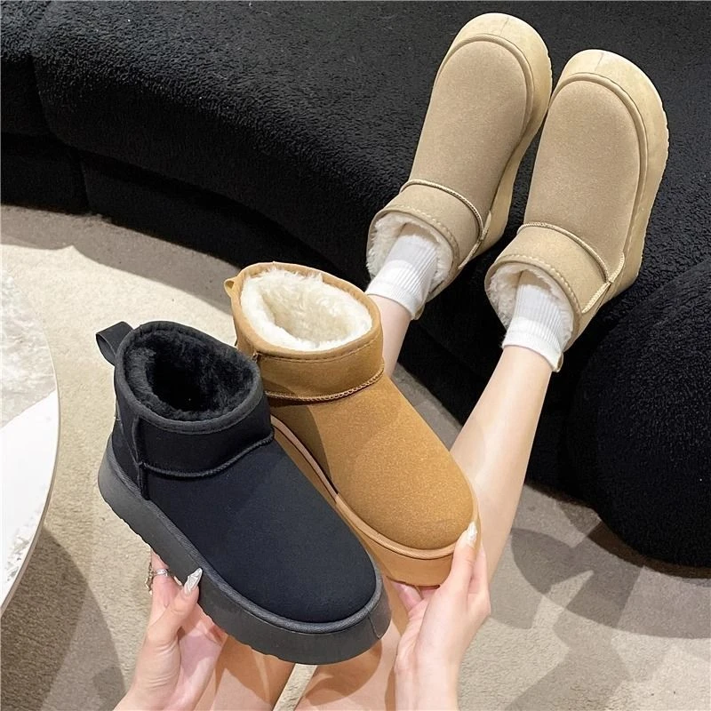 017新款加绒加厚保暖防水暖脚鞋防寒加厚