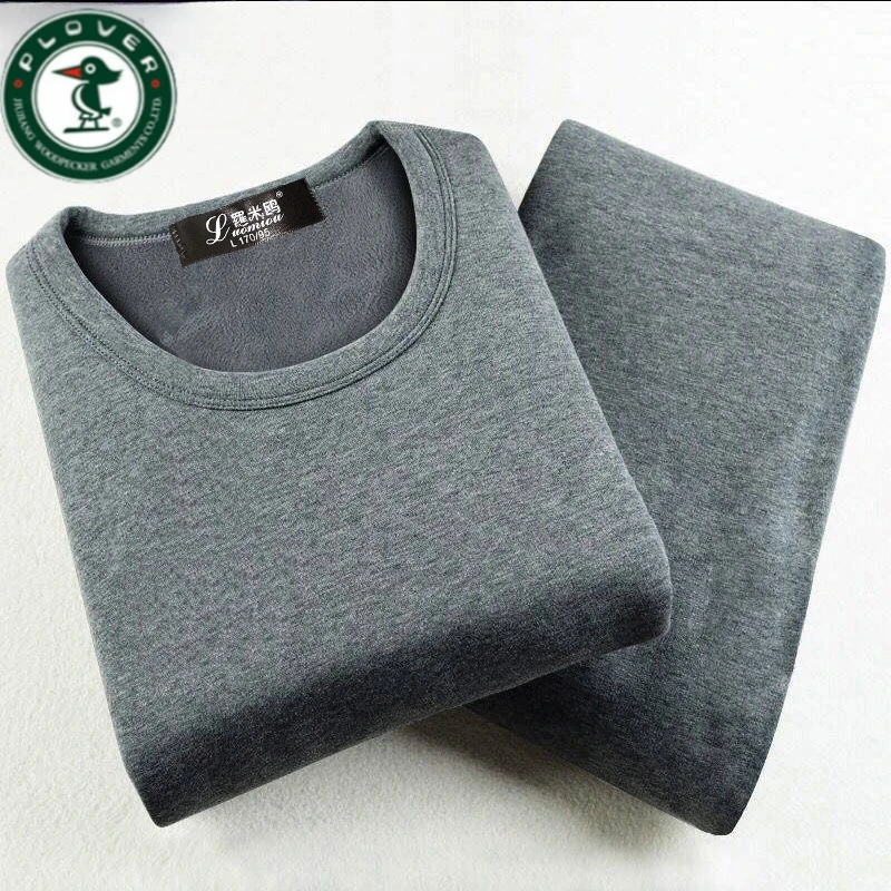 琢木鸟纯棉保暖内衣男加绒加厚冬季青年情侣保暖衣套装女秋衣秋裤