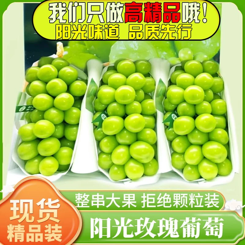 【中通生鲜专线】阳光玫瑰葡萄肉厚饱满果香浓郁新鲜采摘4.5斤包邮
