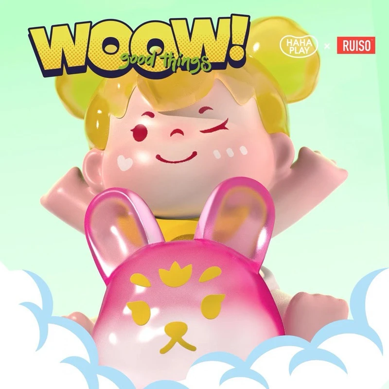 【拆盒】Woow哇嗷2代系列萌粒盲盒挂件可爱公仔潮玩_泡泡鱼潮玩