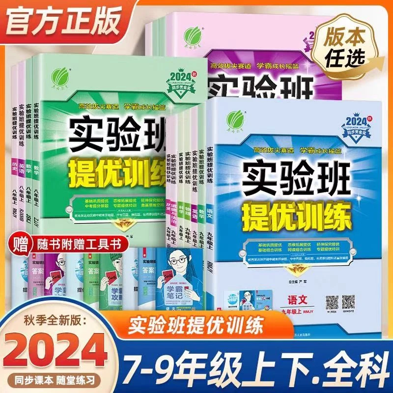 2024秋春雨实验班提优训练八九年级上语文数学英语同步课时人教版