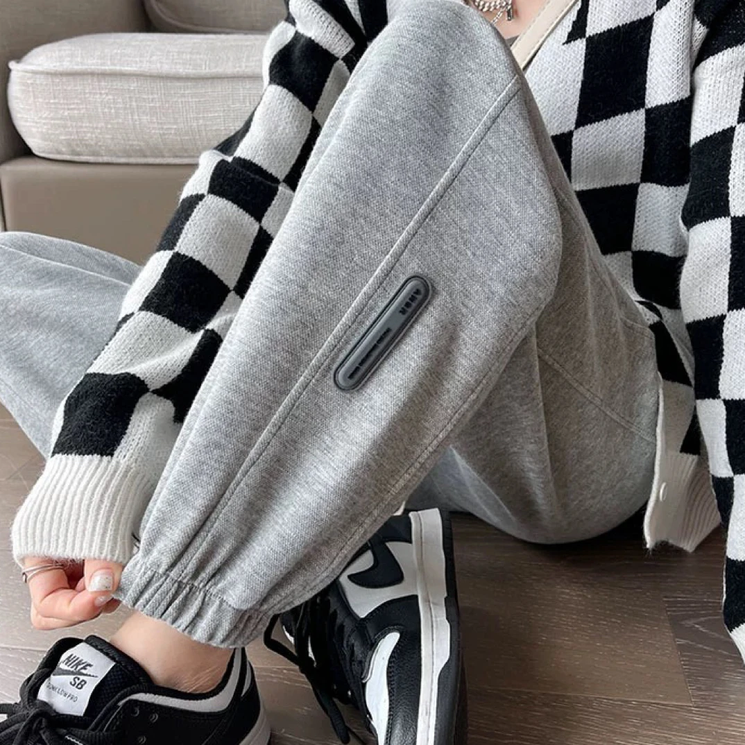 孕妇外穿新款运动裤休闲春秋款束脚裤显瘦百搭大码裤长裤灯笼裤