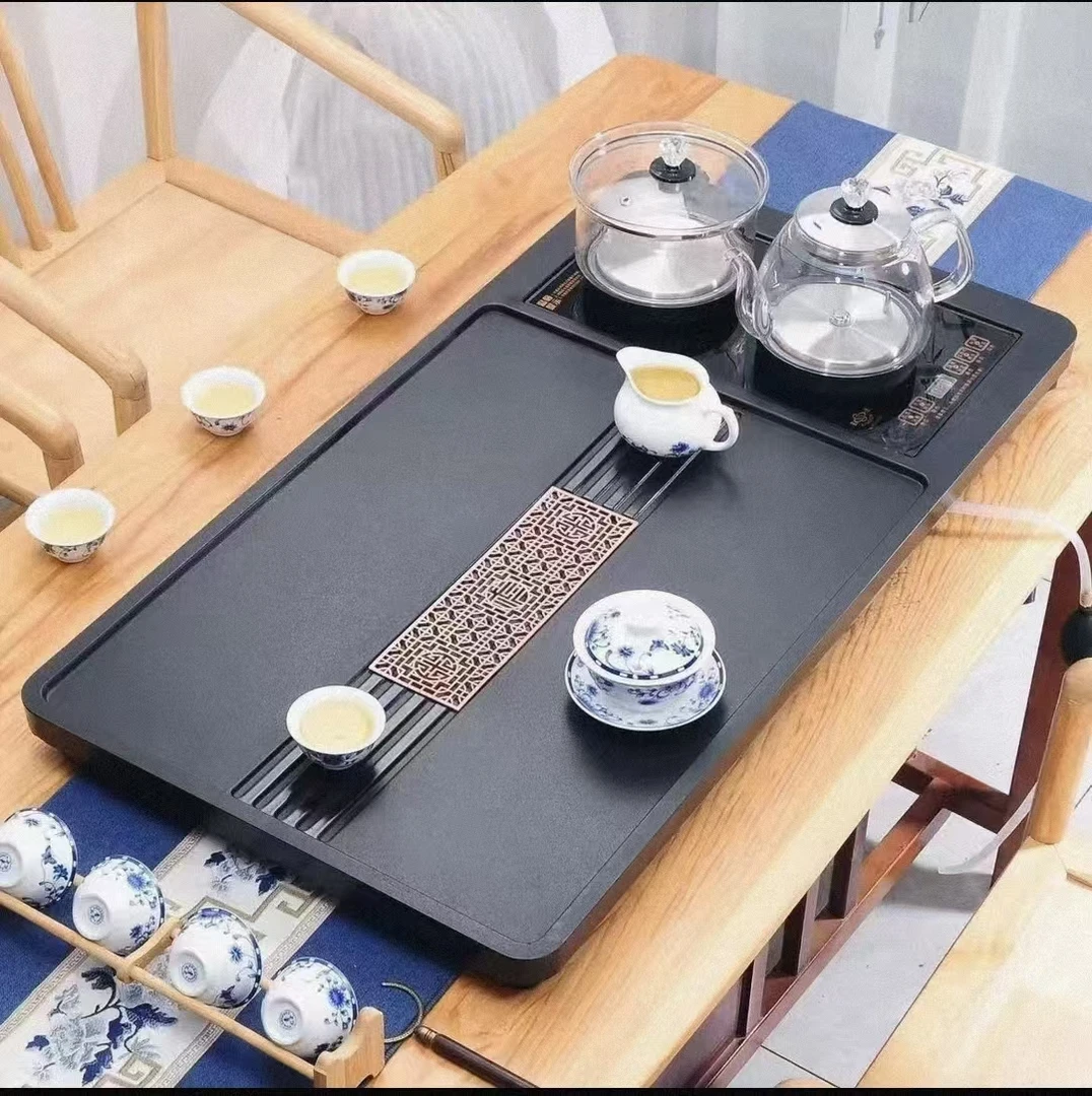 [自动上水一体]带电器茶盘家用招待用茶台茶几茶海茶具简约茶桌椅