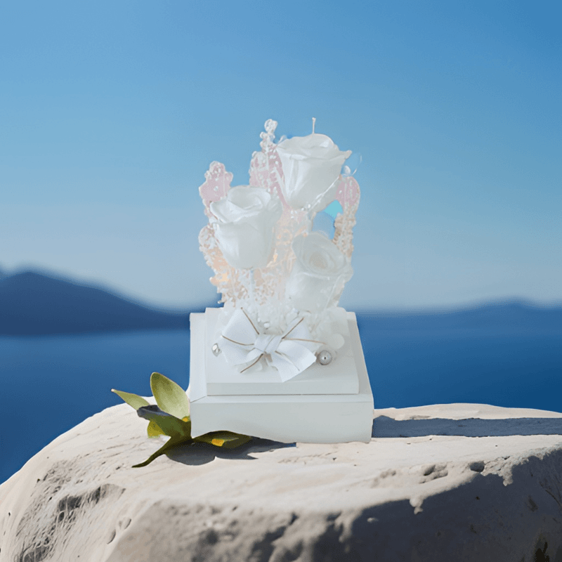 永生花礼品亚克力玫瑰花工艺品水晶之恋永生花成品情人节礼物