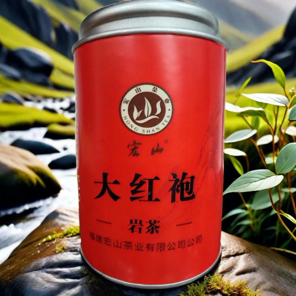 大红袍茶叶高山大红袍茶叶散装岩茶乌龙茶浓香型礼盒装罐装125克