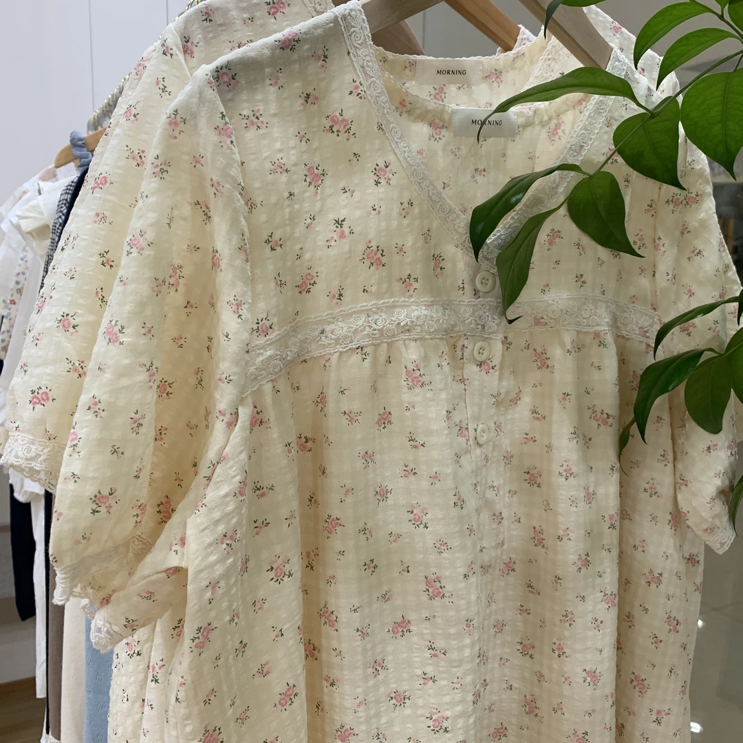 韩系ins 全棉家居服 套装 睡裙