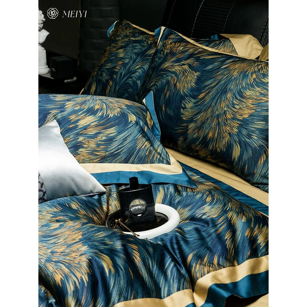 【Dream】星空 美式印花100S长绒棉四件套全棉纯棉被套轻奢床上用品