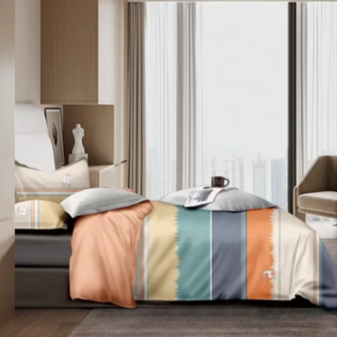 清沐家纺纯棉定制-纯棉高支高密磨绒面料-圣弗兰