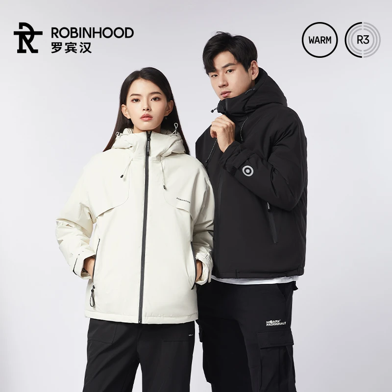 【ROBINHOOD/罗宾汉】城市户外百搭保暖男女同款鹅绒羽绒服1111