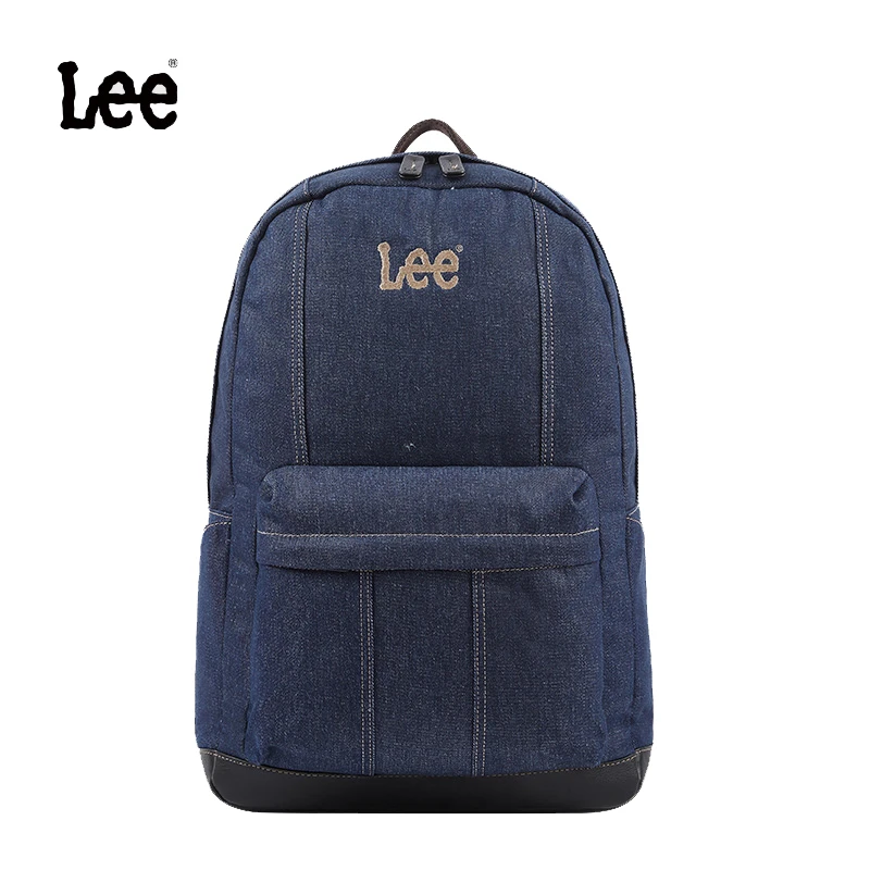 Lee经典牛仔双肩包休闲学生时尚潮流轻便大容量儿童中学生双肩背w