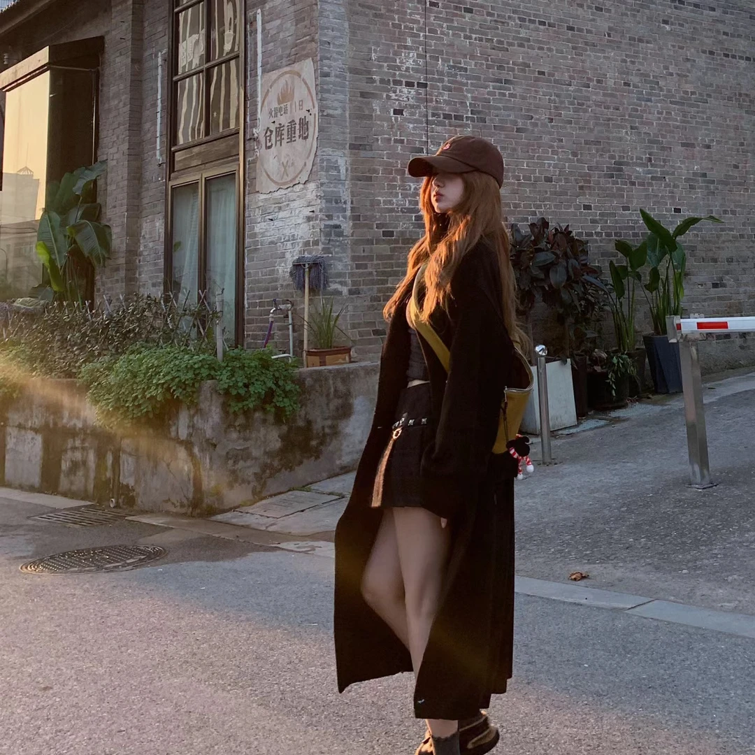 【韩剧女主】正肩款加棉韩版气质爆款长款大衣XHXM9958