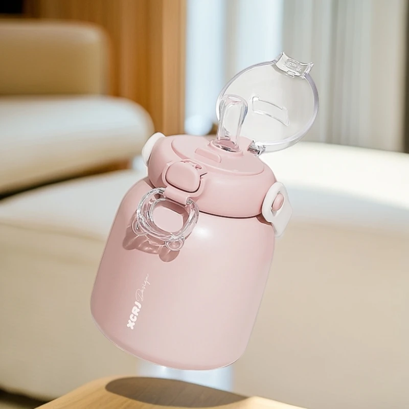 小保温杯婴儿外出用正品不锈钢316水杯高颜值食品级不锈钢吸管杯