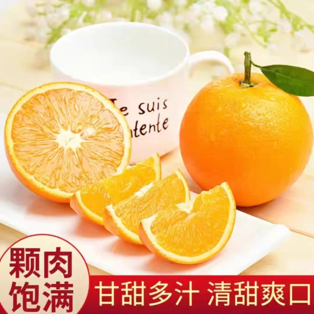 【坏果包赔】正宗四川脐橙新鲜现摘现发薄皮小果多汁含箱2斤60-70mm