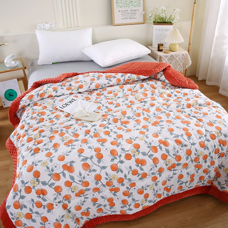 2025全新3D安抚豆豆绒被四季空调被春秋被冬被宿舍学生夹棉豆豆被