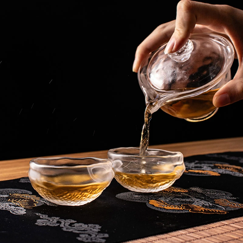 琉璃功夫茶具云雾琉璃烟云简约中式居家办公户外旅行泡茶送礼