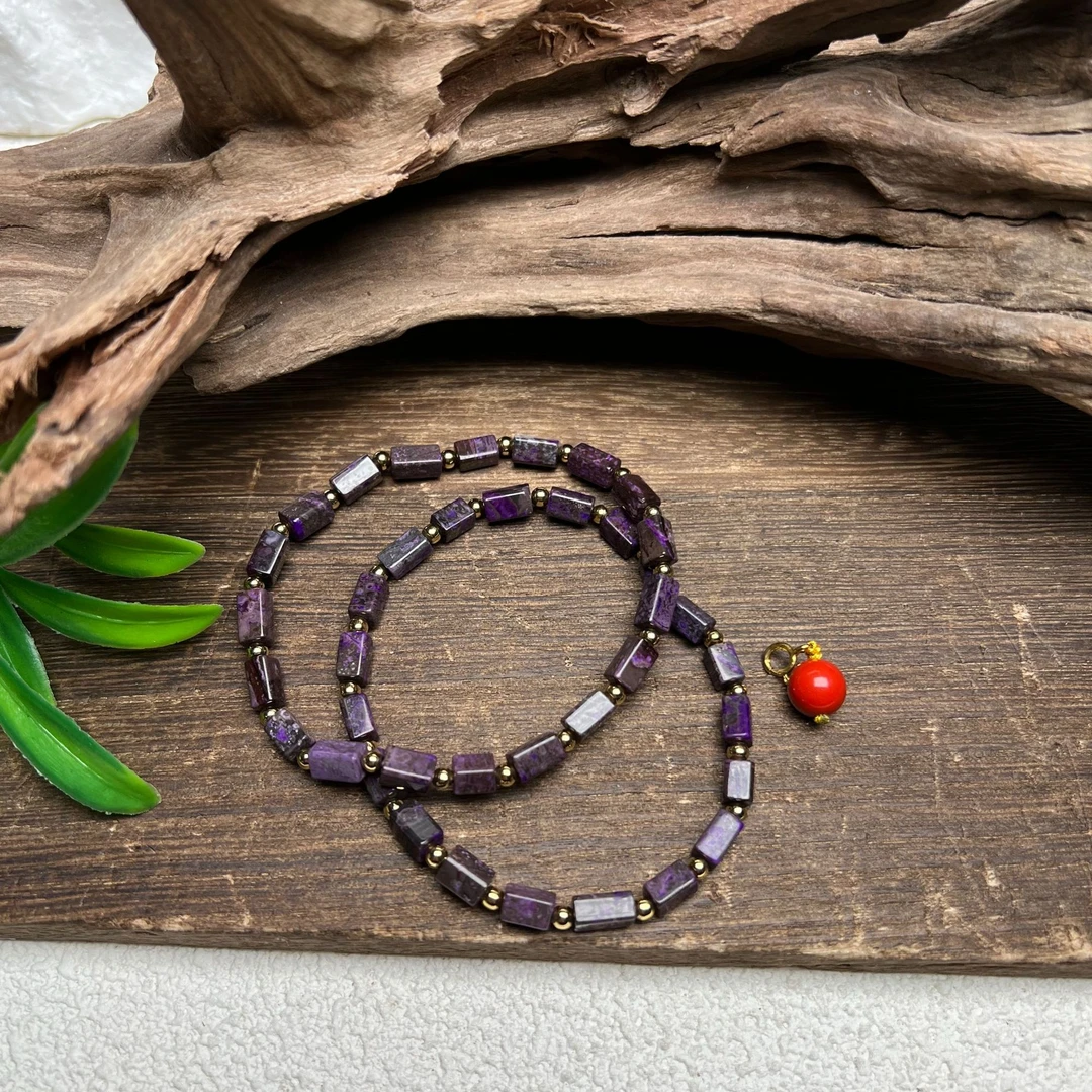 【百万珠宝】舒俱来 丝绒紫手链S0122多样性发一