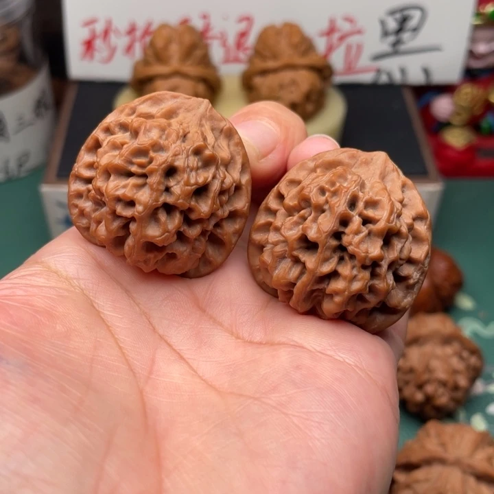 【闪购商品】文玩核桃吊坠福*娃35全品秦闷