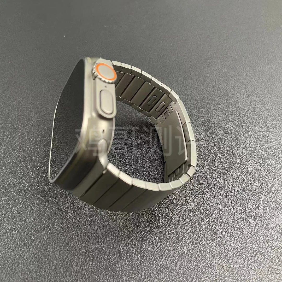 一株钢带可拆卸适用于apple watch ultra苹果手表表带s8s9通用