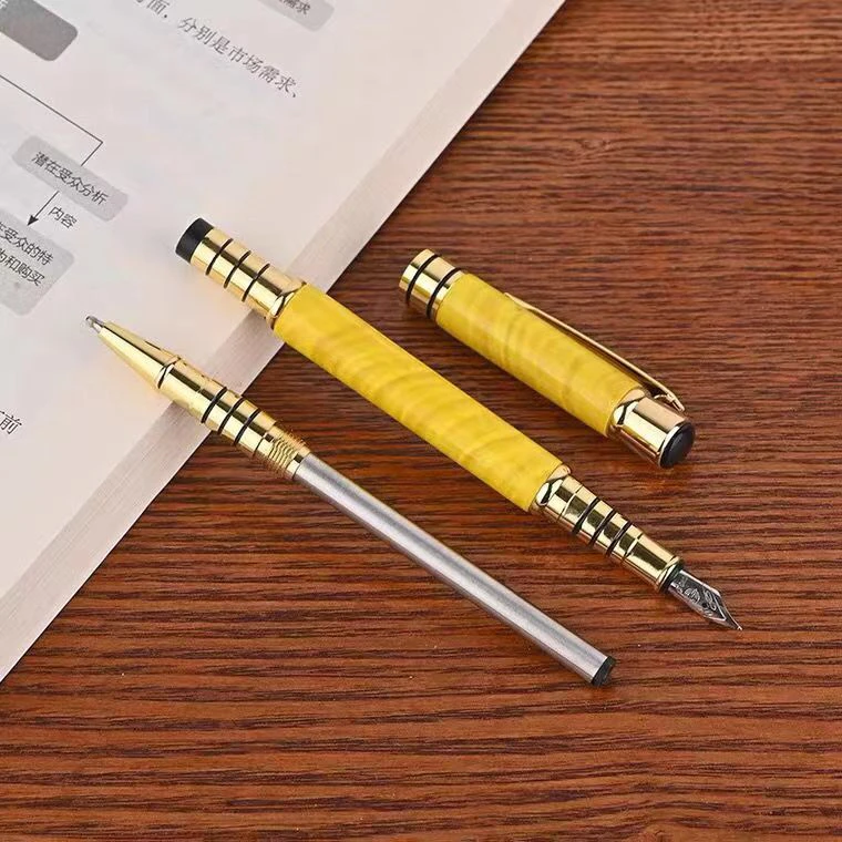 金丝楠木签字笔书法笔教师节礼物收藏工艺笔木制笔实木