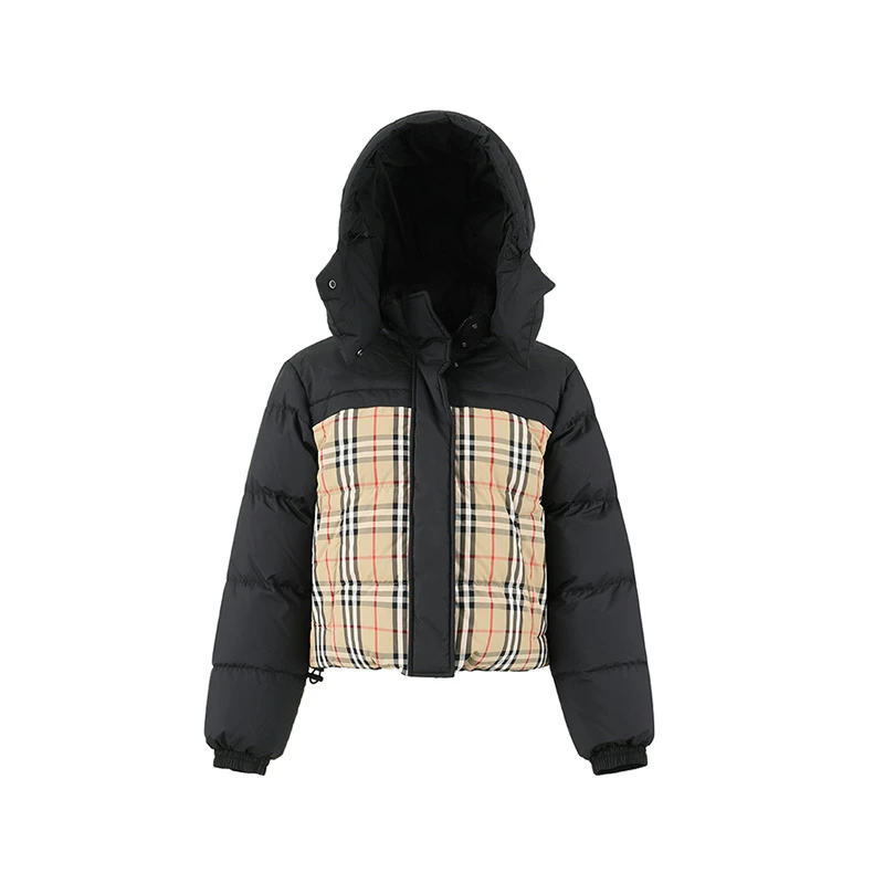Burberry巴宝莉【新品】女士双面两穿短款鹅绒羽绒服棉服80794751
