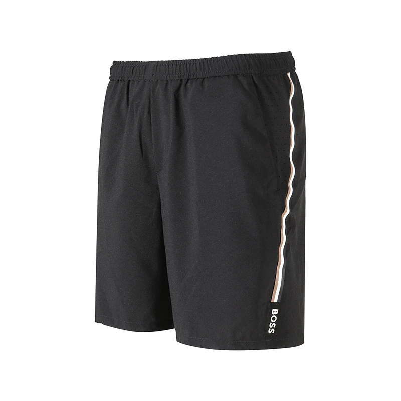 Hugo Boss雨果博斯 男士胶囊系列条纹运动休闲短裤五分裤50500641
