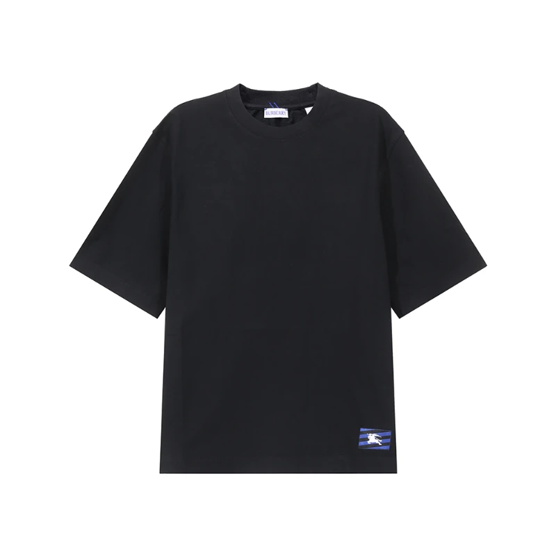 Burberry博柏利/巴宝莉男士马术骑士徽标贴花圆领短袖T恤80808151