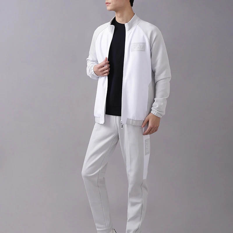 EA7阿玛尼男士拉链弹力卫衣运动套装3RPV56PJF3Z