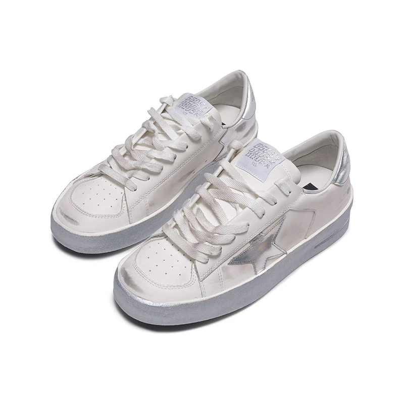 Golden Goose黄金鹅 男士系带厚底板鞋脏脏鞋GMF00128 F002187