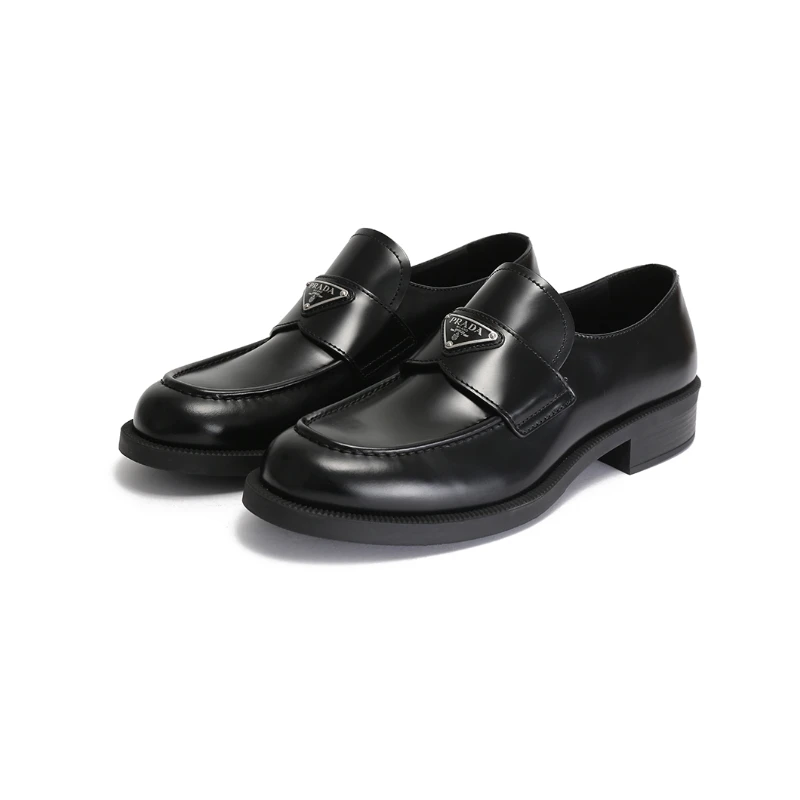 Prada普拉达 新品 男士厚底乐福鞋皮鞋单鞋2DE145 055