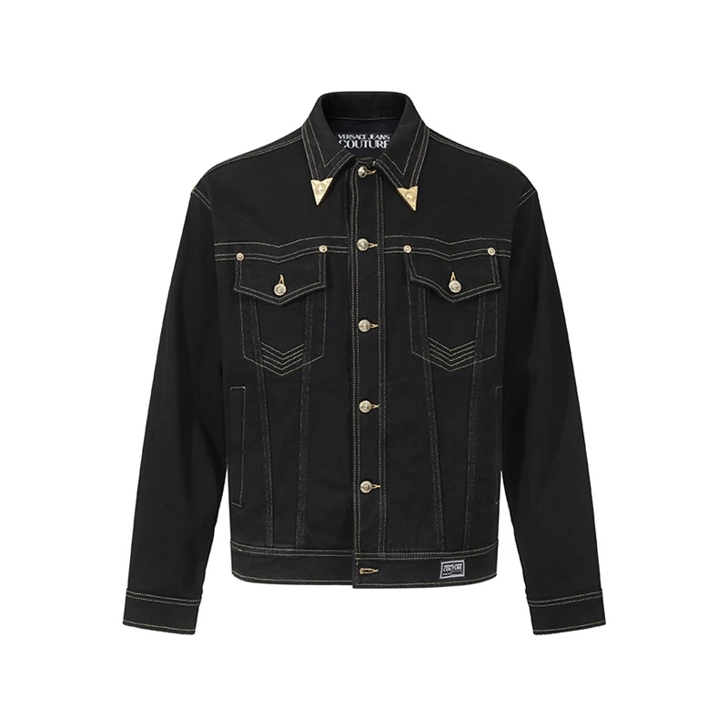 Versace范思哲VJC 新品 男士牛仔服夹克外套76GAS40B DW060L54