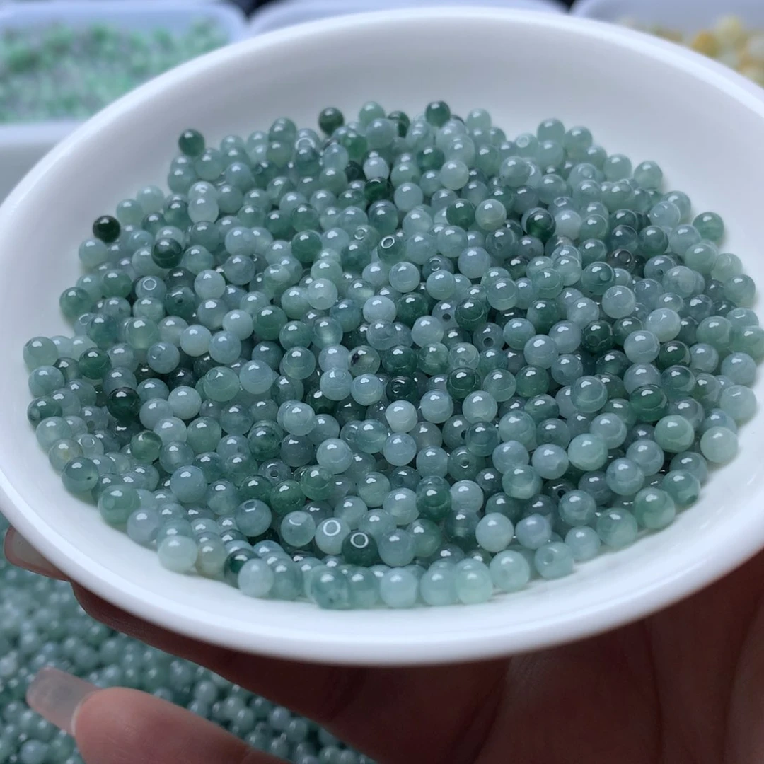 翡翠卡3.5mm冰蓝水100颗