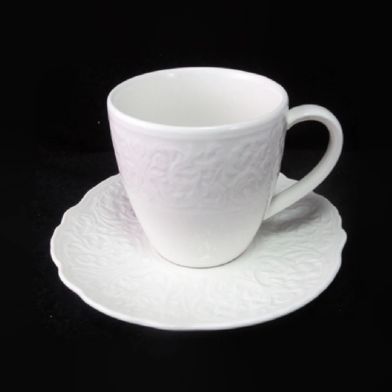 【210ML华贵杯碟1套】摩瑟家居玻璃花瓶摆件陶瓷花盆GDXH