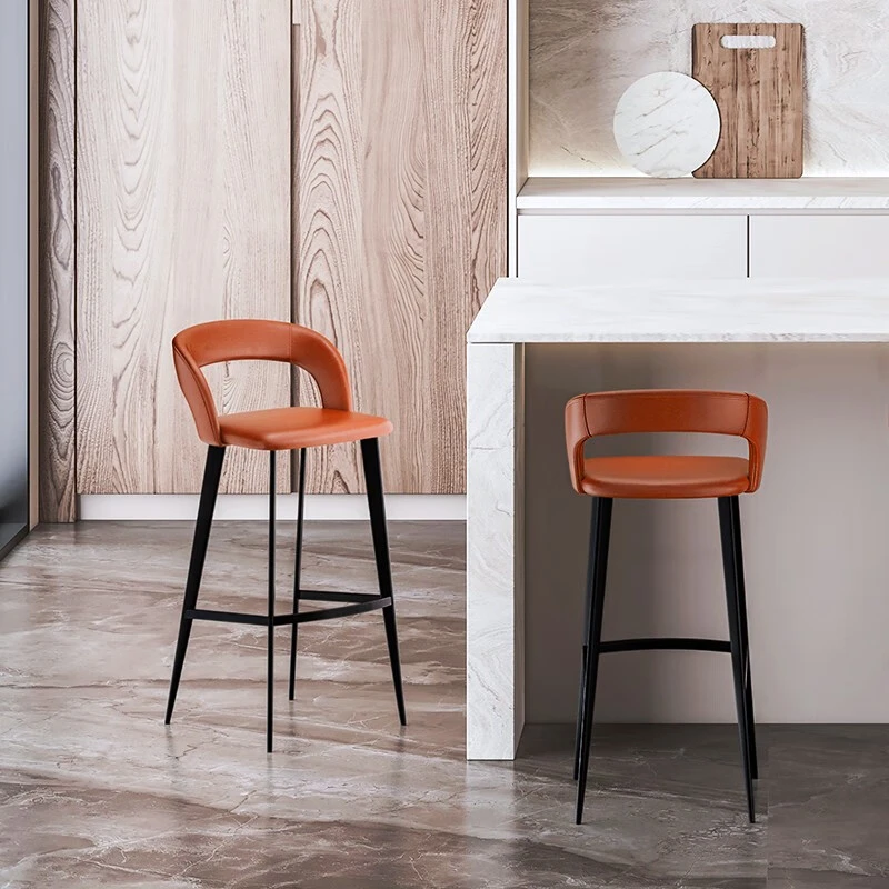 立吾 新款创意吧台椅 高脚凳家用 酒吧椅子 前台椅子 7166
