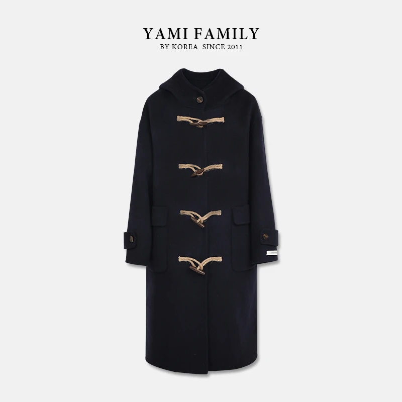 【绿野仙踪】YM 960 经典翻领秋冬时尚气质女士双面羊毛大衣外套