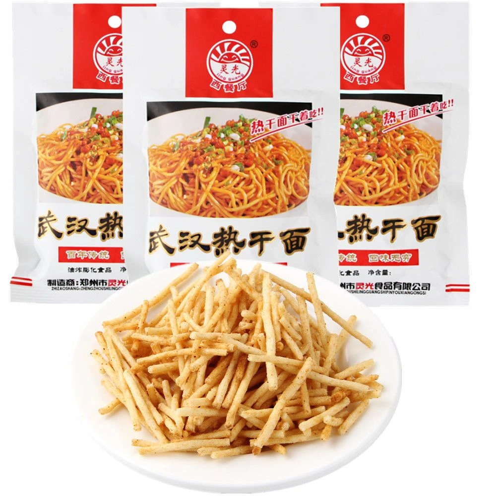 灵光西餐厅武汉热干面膨化零食薯条校园经典怀旧零食小吃小卖部
