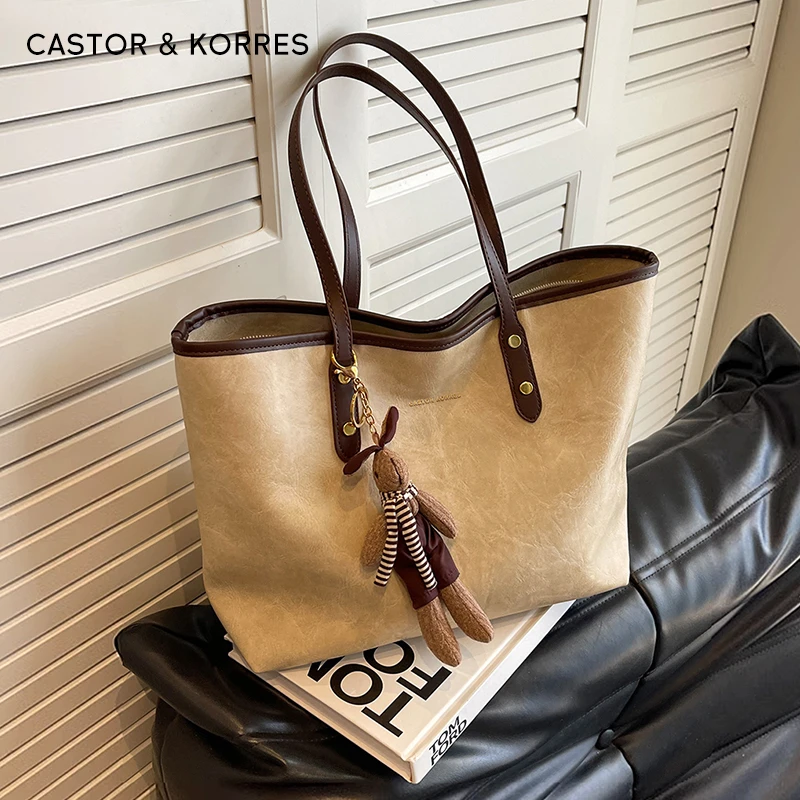 【CastorKorres正品】包包女2025新款百搭托特包大容量单肩包送女友