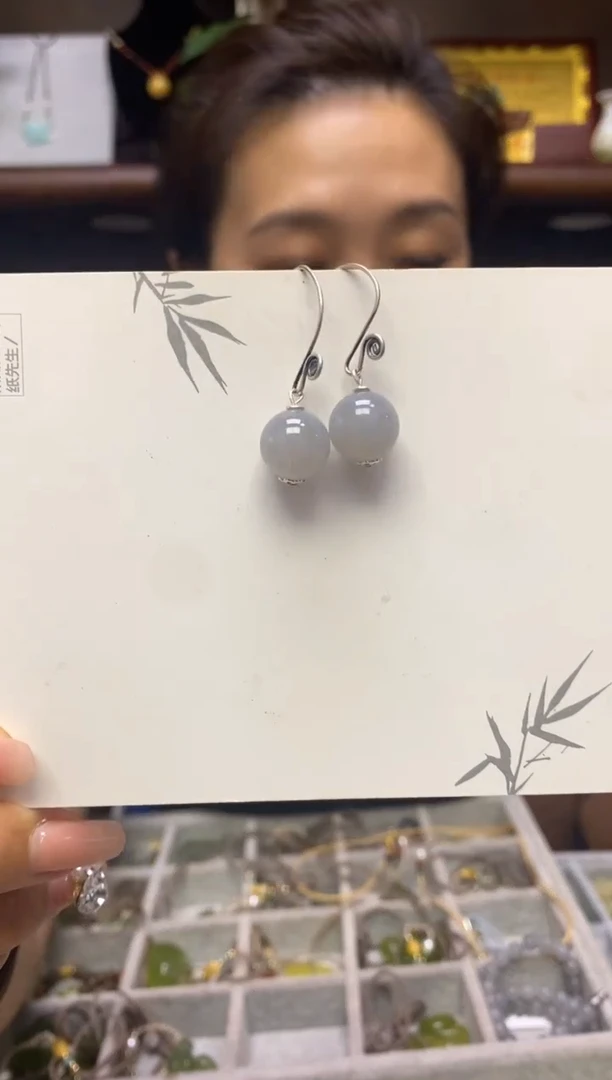 【闪购商品】和田玉耳饰未镶嵌·一对