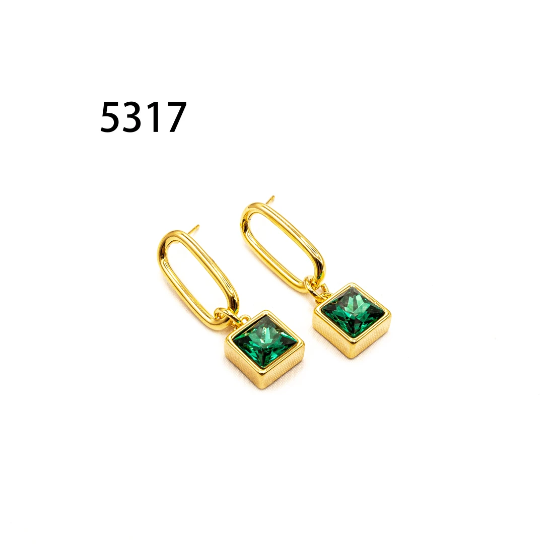 铜合金耳饰 时尚气质轻奢耳环新款小众设计高级感耳饰～5317