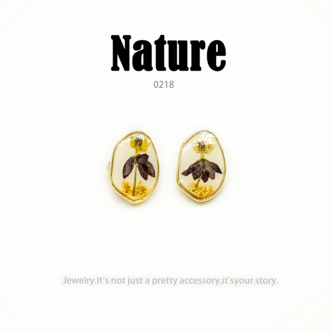 铜合金耳饰 NA设计师气质耳环小众设计高级感耳钉耳饰～0218