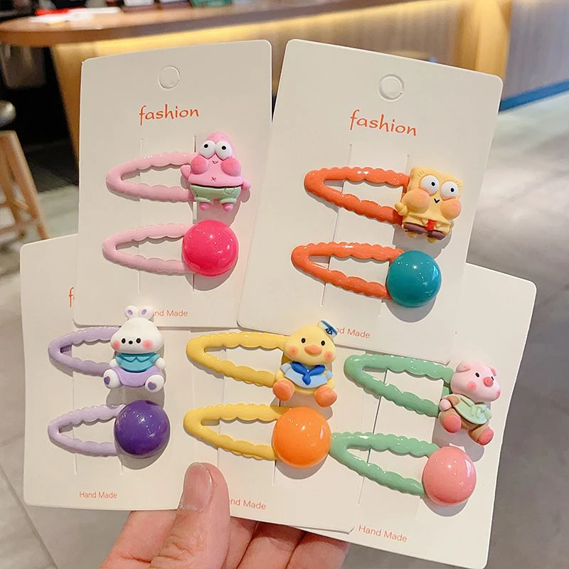 可爱甜美儿童发饰BB夹女孩子卡通圆球系刘海宝宝不伤发发卡碎发夹