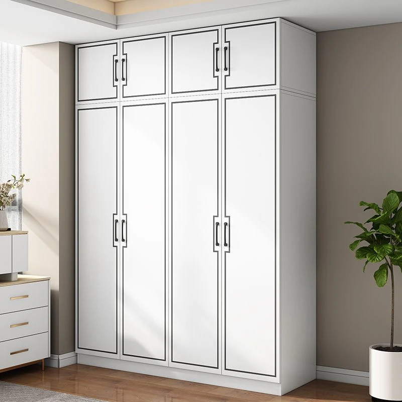 新款衣柜对开门多功能简约家用卧室出租房大容量优质衣柜板式衣橱