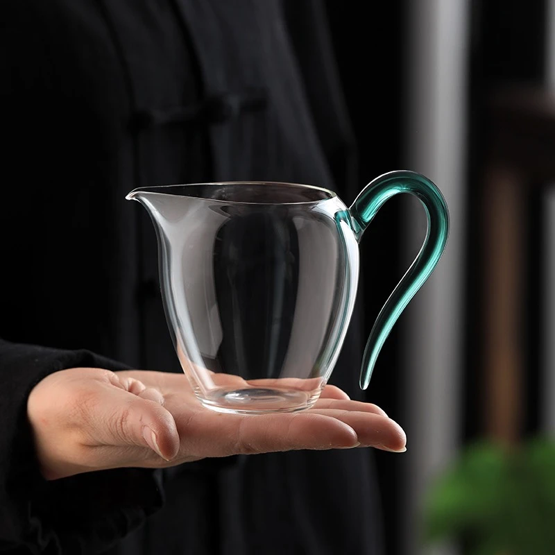 高硼硅玻璃公道杯茗艺师公道杯180毫升耐热防烫日式高档中式分茶