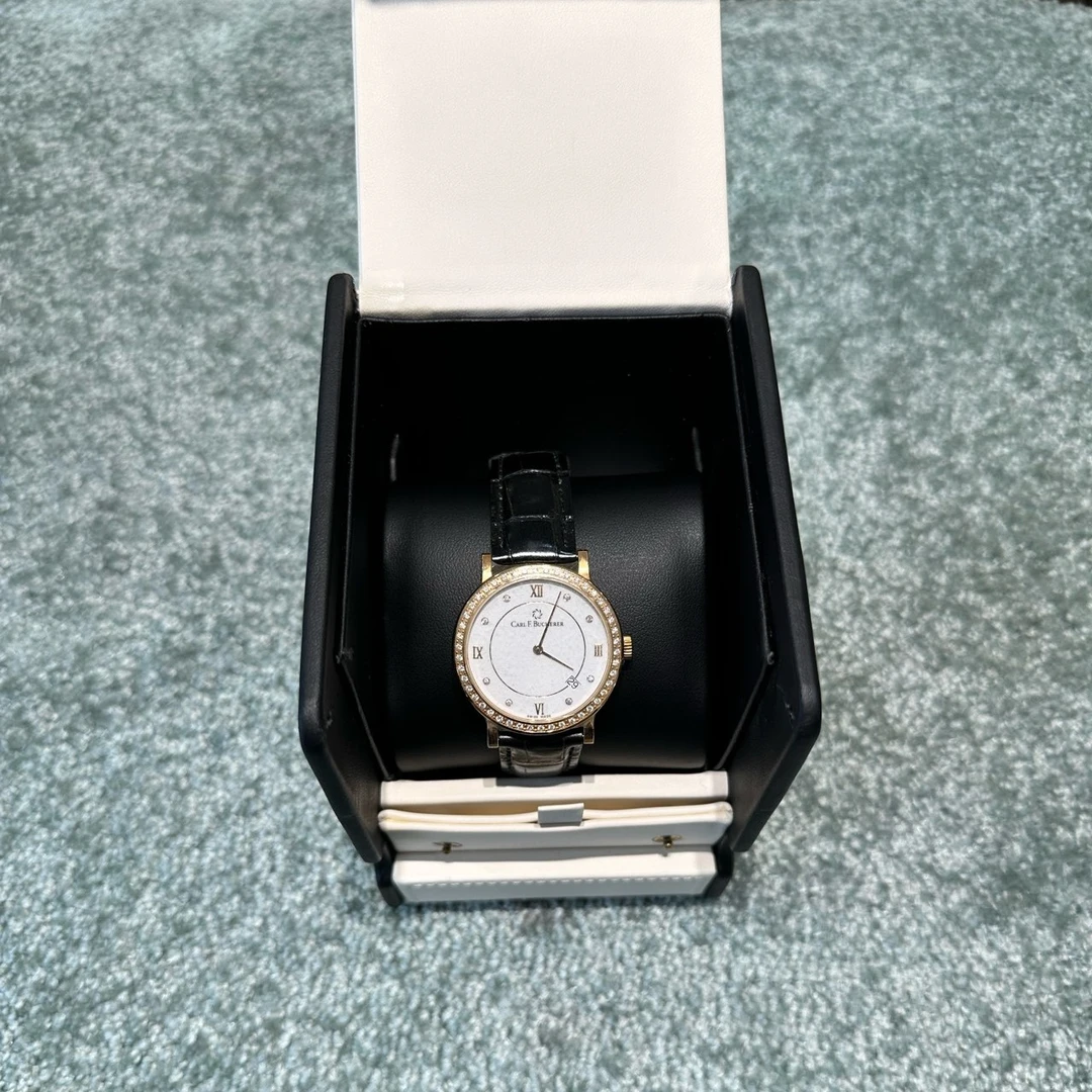 99新 宝齐莱 爱德玛尔系列 全新未使用自动机械36mm18k金原钻