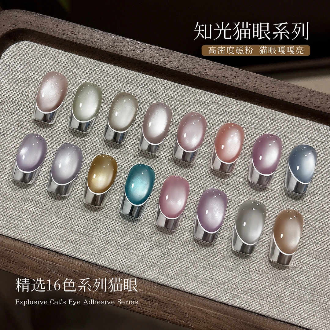 2025年新款显白知光猫眼套装加密磁粉甲油胶美甲店专用（有备案）