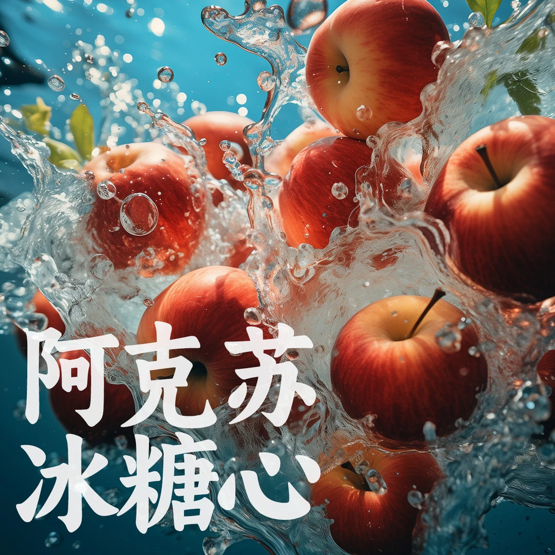 新疆阿克苏苹果冰糖心香甜现货发货自然产品包赔多汁新鲜脆爽甜蜜