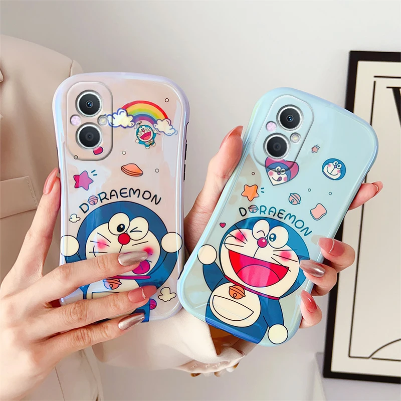 卡通哆啦适用OPPO A96手机壳A95个性小蛮腰A93硅胶保护套a93s女生