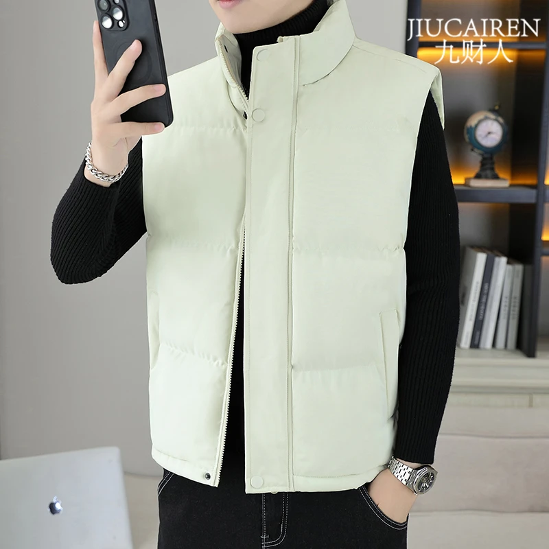 马甲男士外套秋冬新款棉衣大码休闲加厚保暖外套中青年男女款马甲