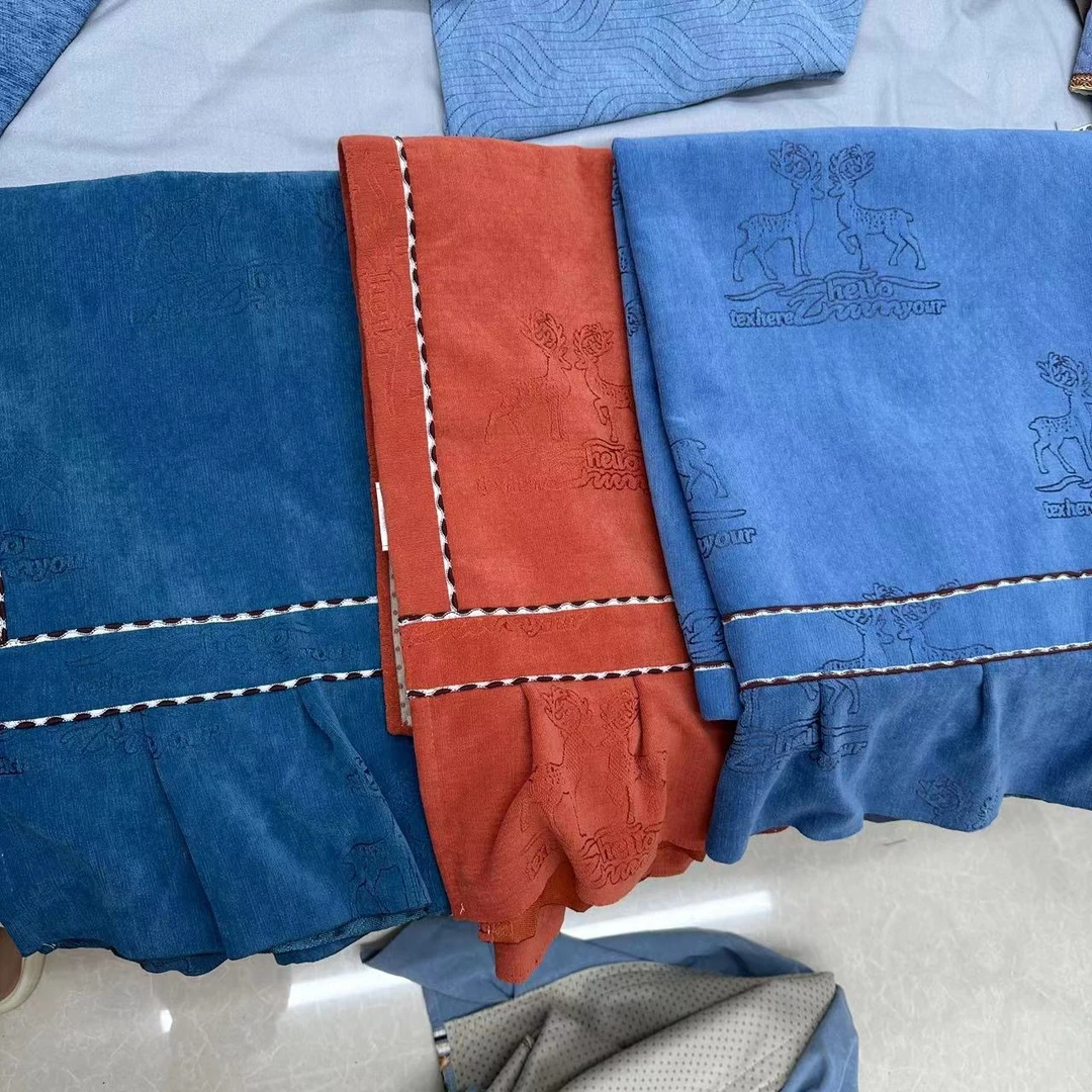 双鹿小猫孤品捡漏沙发垫四季通用纯色素色