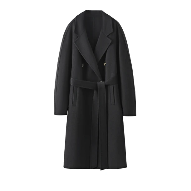 【大衣底折起】10%羊绒双面呢大衣显瘦长款经典款女性秋冬外套2027